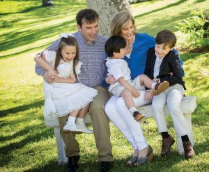 Oldest daughter Meredith Gore Warf, a physical therapist at Mississippi Sports Medicine, is the wife of Bruceand mother to twins, Silas and Avery, and Samuel who joined the family from China.