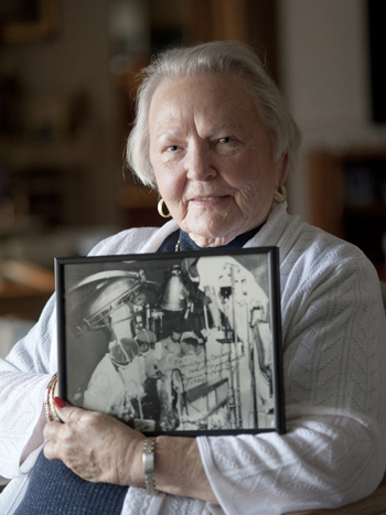 Joyce has a room of memorabilia from her storied life—especially her career as a nurse.