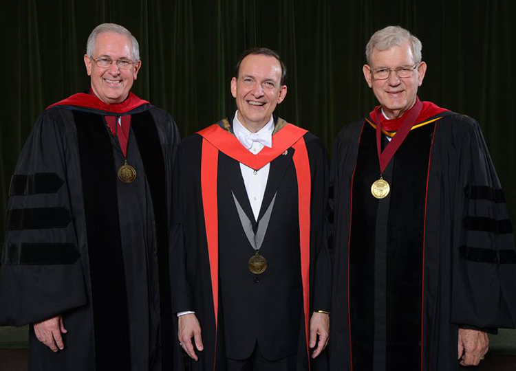 Chancellors—past and present—who have led the growing seminary. (L to R) Dr. Ric Cannada (2002-2012), Present Chancellor Dr. Ligon Duncan, and Dr. Luder Whitlock (1978 – 2001)