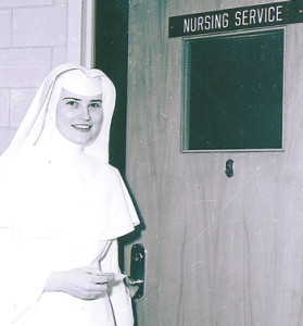 Trinita, a new and very proud graduate of the St. Dominic Nursing School in 1957.