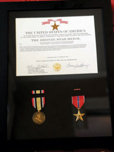 Luke was awarded the Bronze Star for his service in Iraq.
