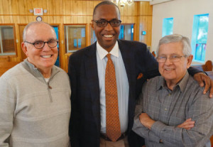 Three friends who support each other: Dick Scruggs, Chris Diggs, and Ed Meek.