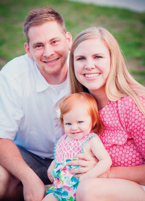 Christopher and Alletta Goolsby with daughter, Mackenzie Grace.