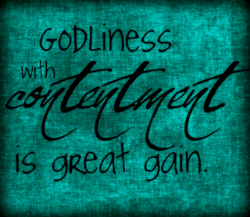 LET’S TALK IT OVER—Contentment—A Lost Art