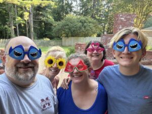 Dr. Kristen White with her neighbors