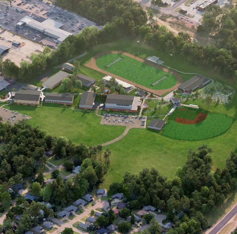 DIGITAL_ Aerial rendering of Park Place expansion