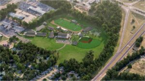 Aerial rendering of Park Place expansion