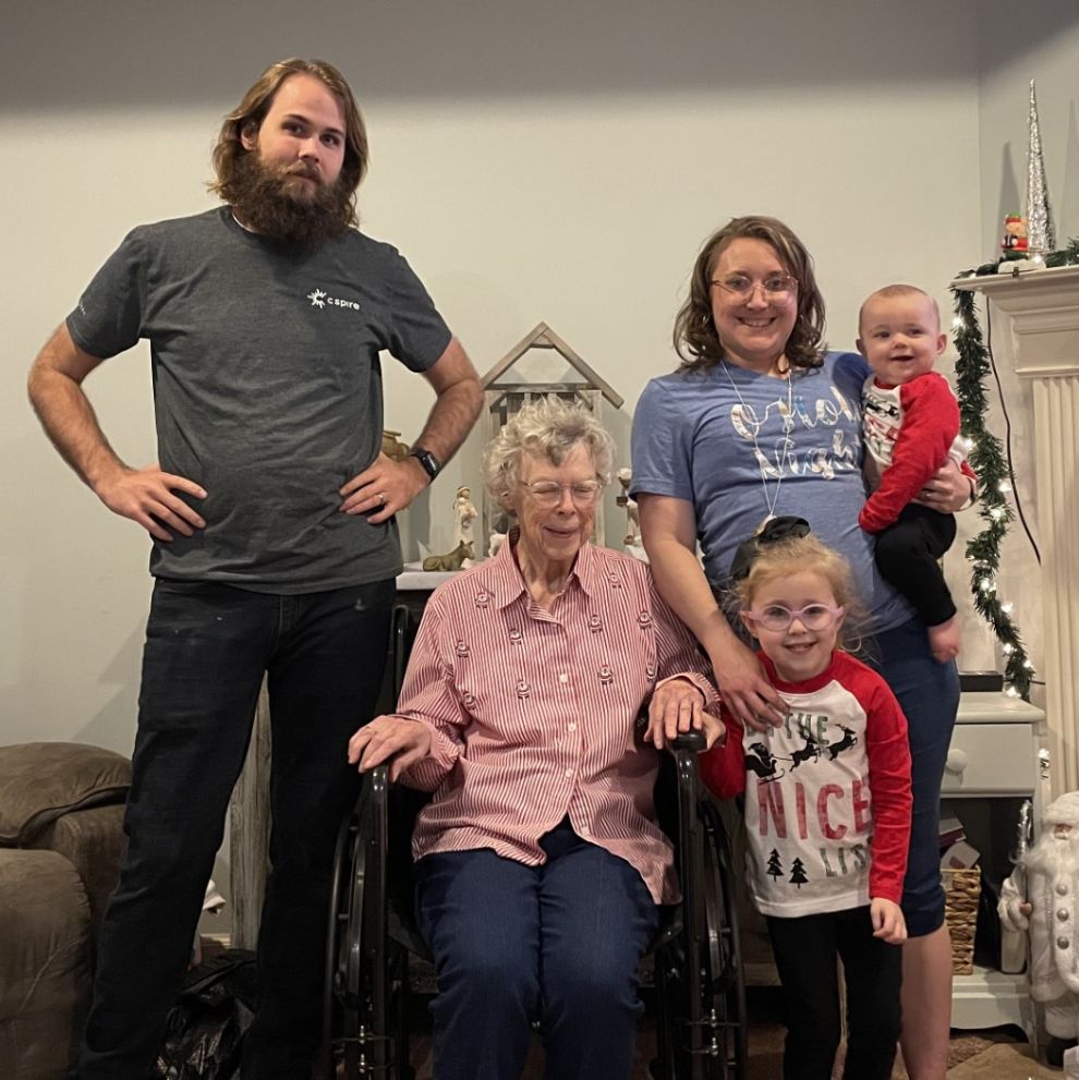 Courtney Ingle and family