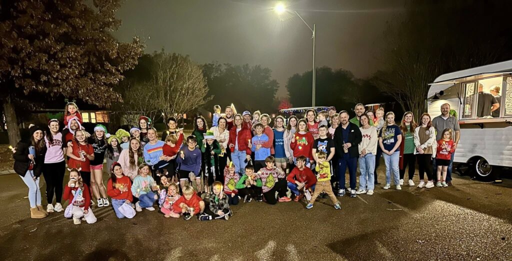 Neighborhood carolers