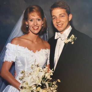 Heather and Rusty Bryant on their wedding day