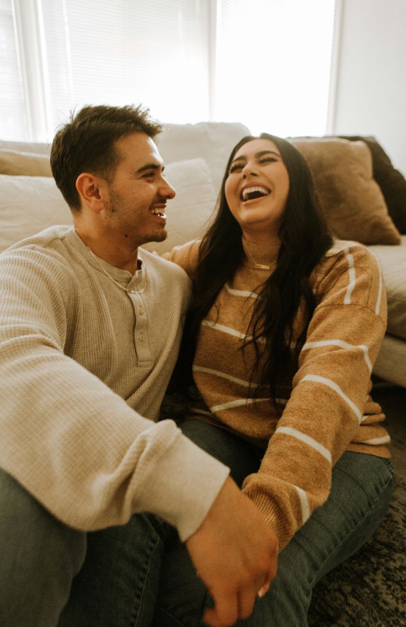 Couple at home