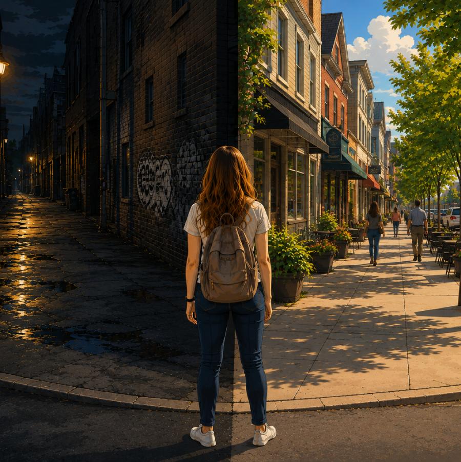 Illustration of a teen girl
