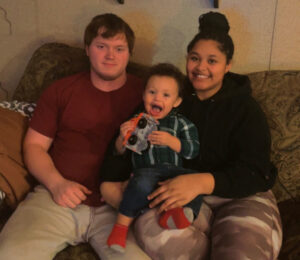 Shakira with her husband and baby